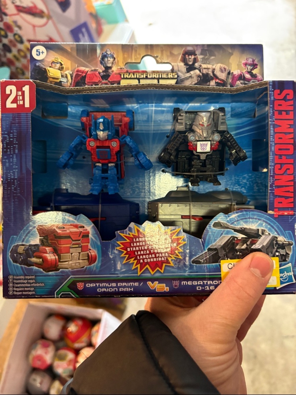 Nwt Transformers 2-in-1 Kids Toy Set - Optimus Prime vs Megatron (Blue, Black)